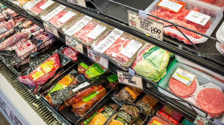 Meat selection at Trader Joe's