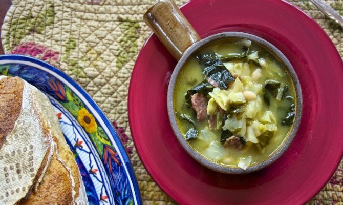 Cabbage Soup: White Bean and Kale Soup