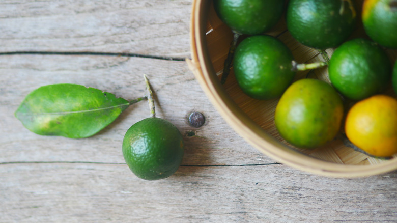 bowl of calamansi limes