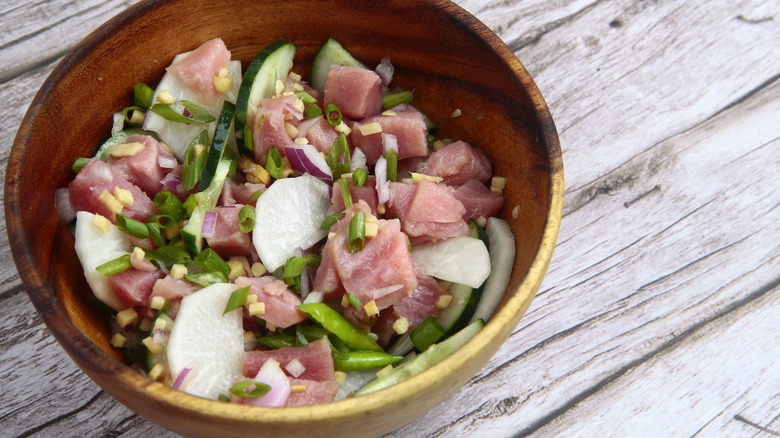 fresh kinilaw in a bowl