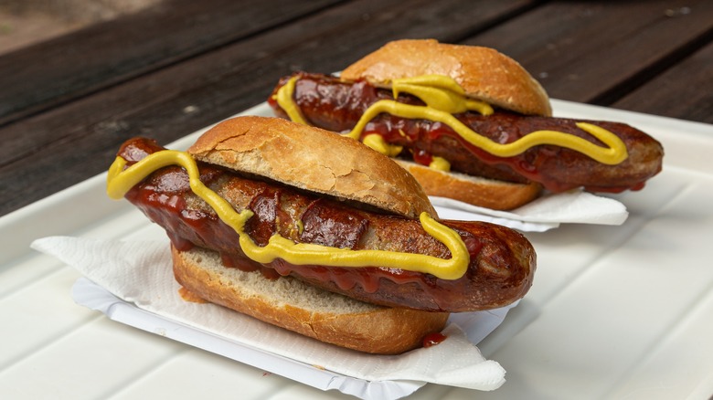 Bratwurst sandwiches