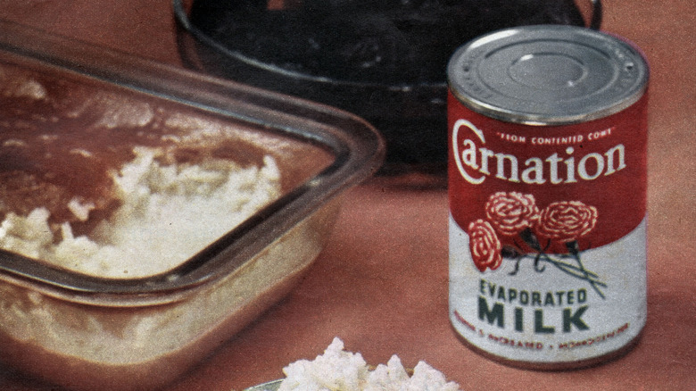 vintage ad for evaporated milk