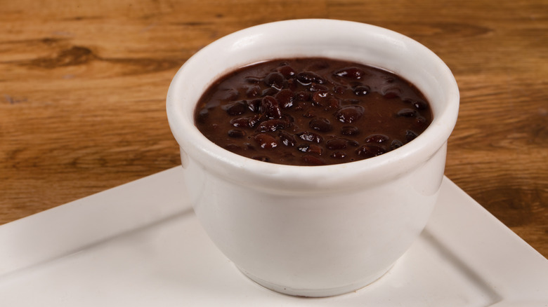 cup of black bean soup