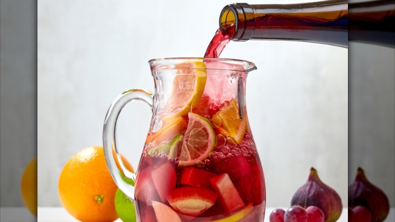 Sangria being poured