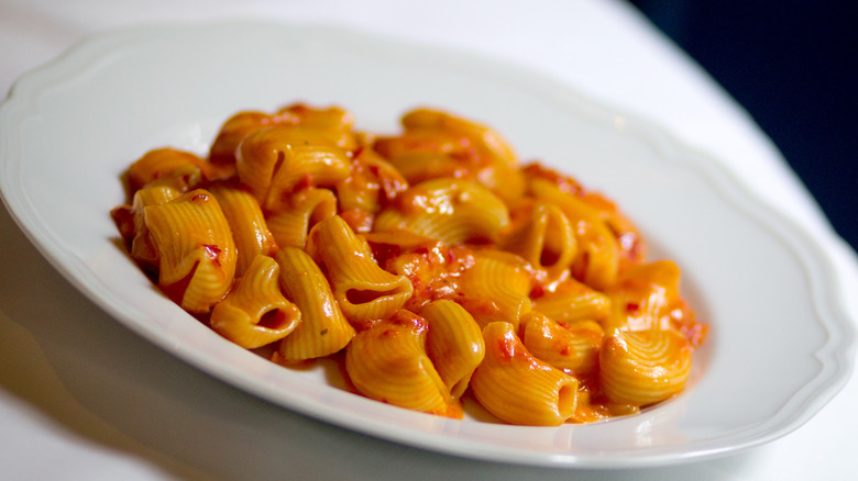 Carbone spicy vodka sauce rigatoni