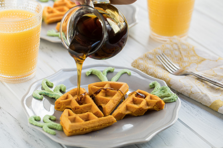 Carrot Shaped Waffles