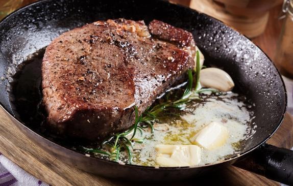 Pan-Seared, Butter-Basted Rosemary Steak