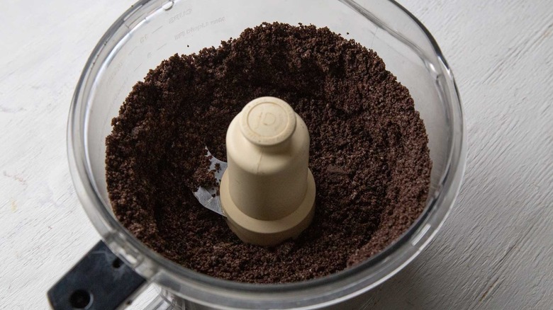 ground oreos in food processor
