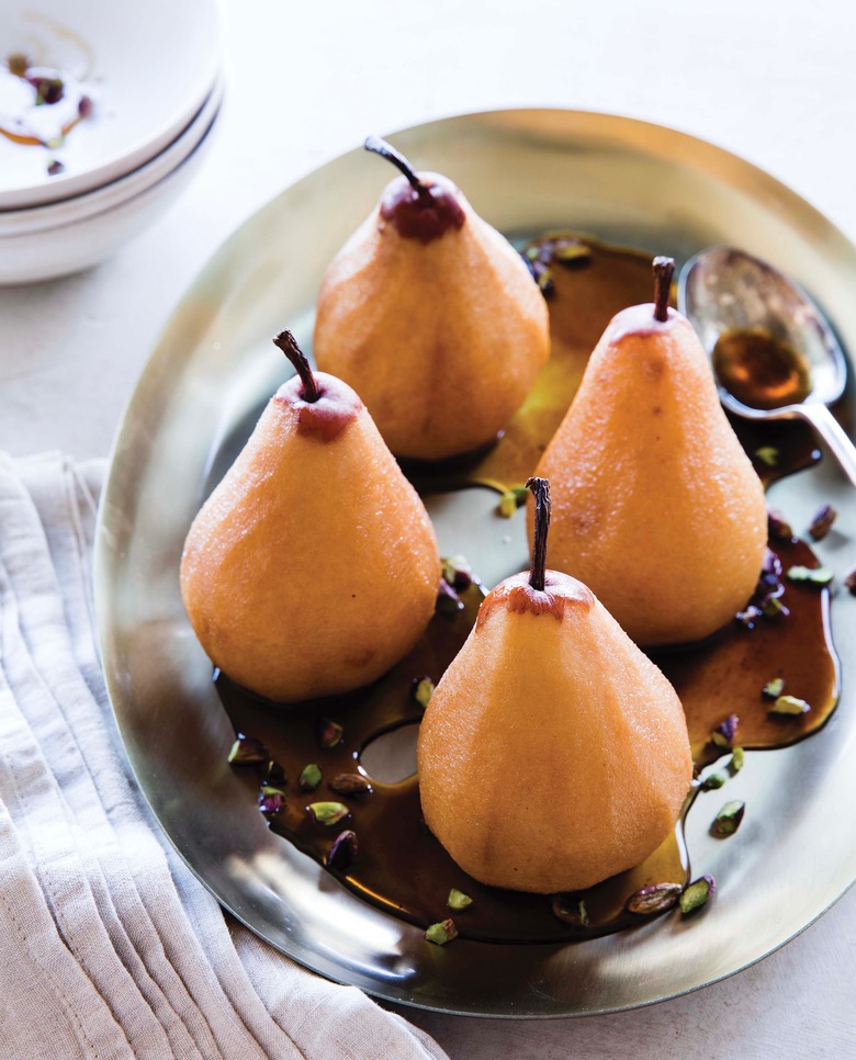 Chai-Poached Pears