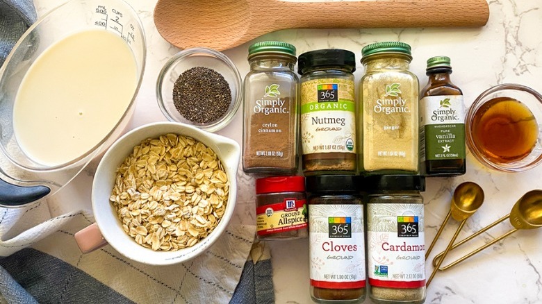 overnight oats ingredients