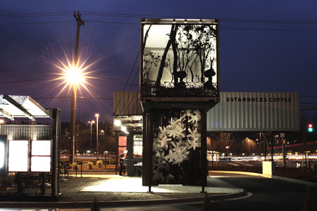 Starbucks Built With Reclaimed Shipping Containers