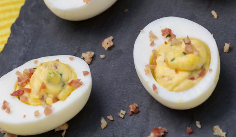Cheddar and Bacon Deviled Eggs