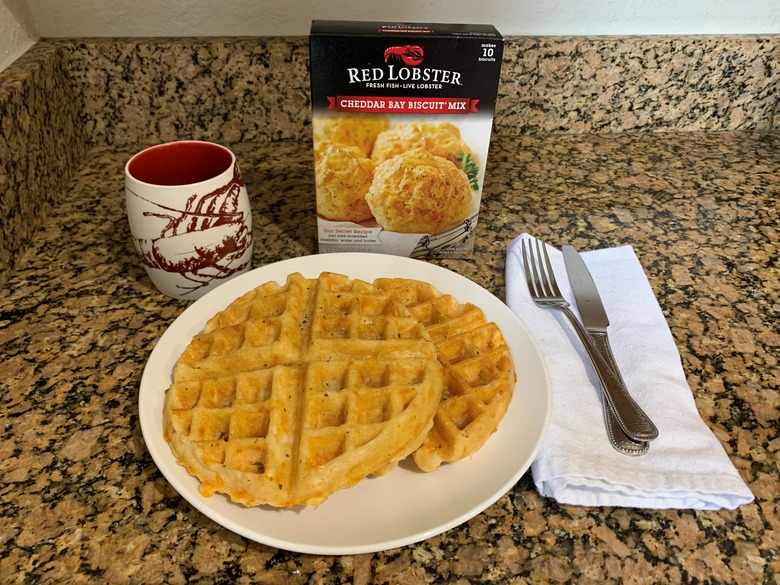 Cheddar Bay Biscuit Waffles