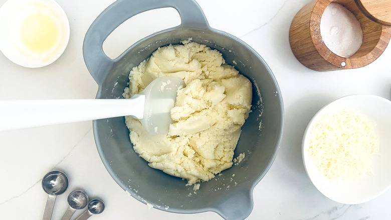 dough in a bowl 