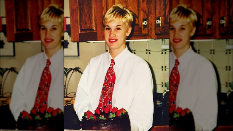 Anne Burrell after graduating CIA