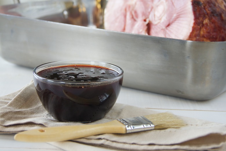 Cherry Bourbon Glazed Ham