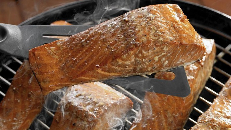 Grill smoked fish salmon recipe