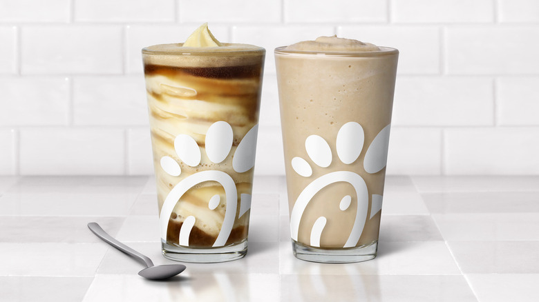 Chick-fil-A Icedream Spin and Icedream Float with a spoon