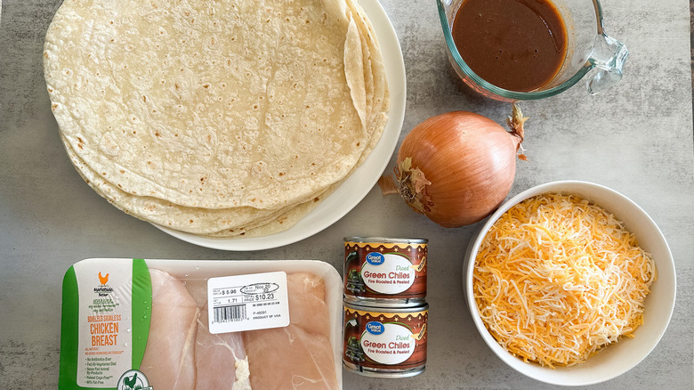 ingredients for enchiladas