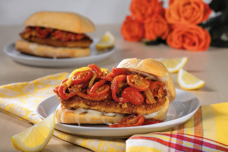Exuberant Parmesan sandwich