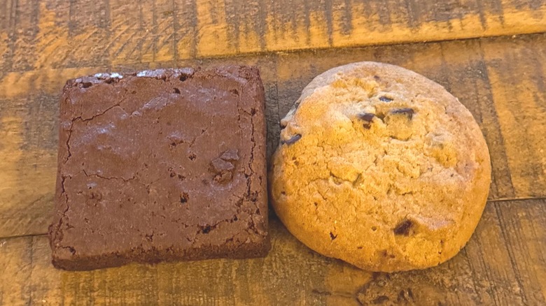 Cookie and brownie from Qdoba