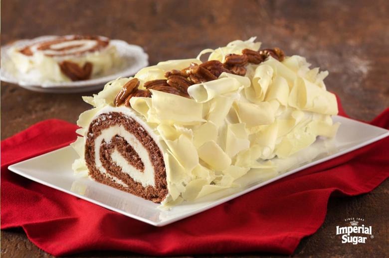 Chocolate and Vanilla Yule Log