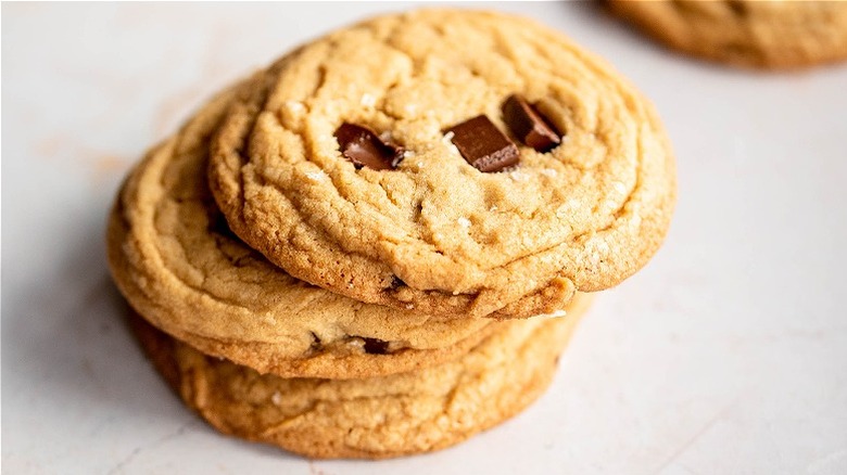 cookies in a stack