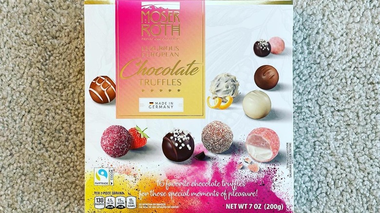 Aldi's European chocolate truffles