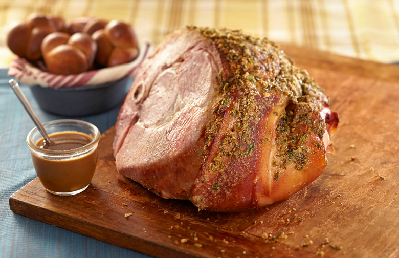 Baked Ham with Wheat Germ Crust