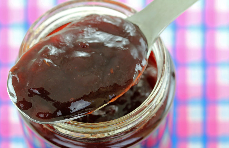 Raspberry-Mustard Glazed Ham