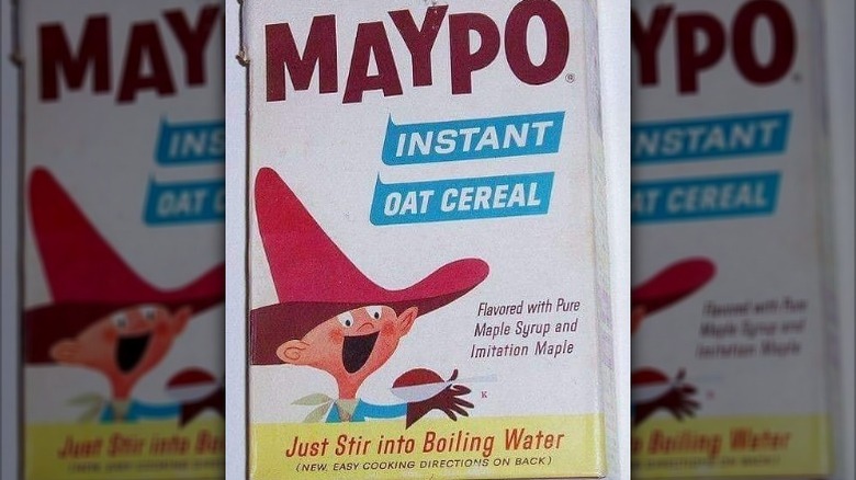 An old school box of Maypo oatmeal