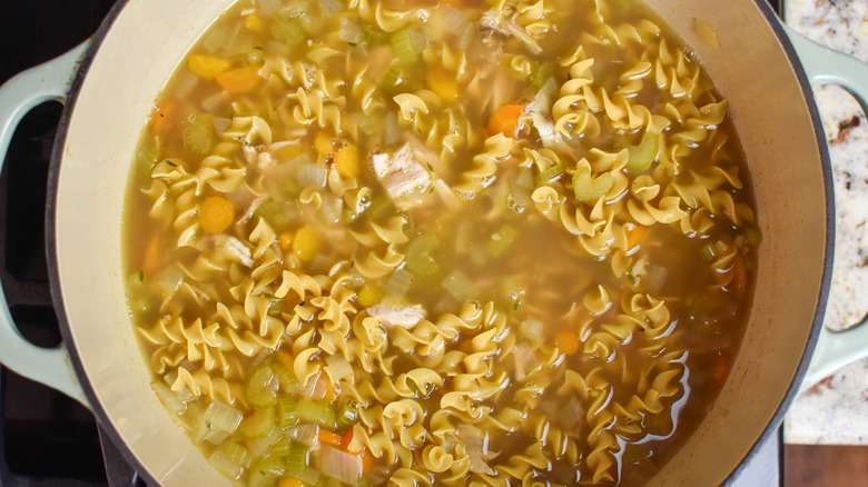 soup in a pot 