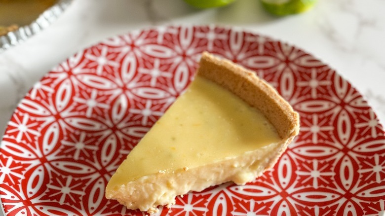 slice of key lime pie