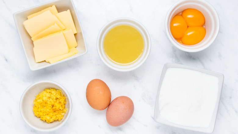 ingredients for lemon curd