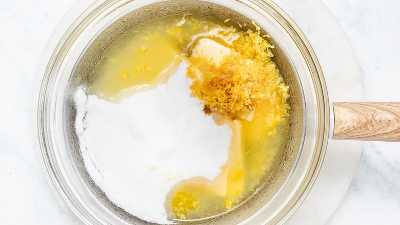 bowl with lemon curd ingredients