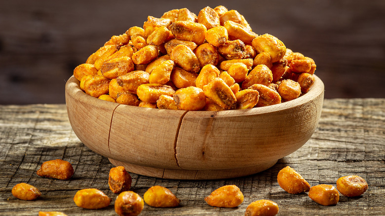 Bowl of corn nuts 