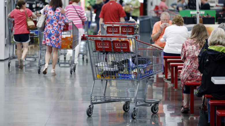Cart at Costco food court