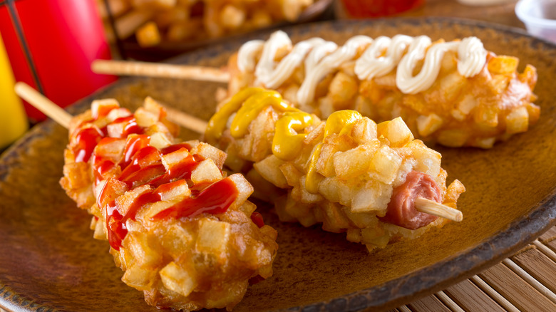 Korean style corn dogs