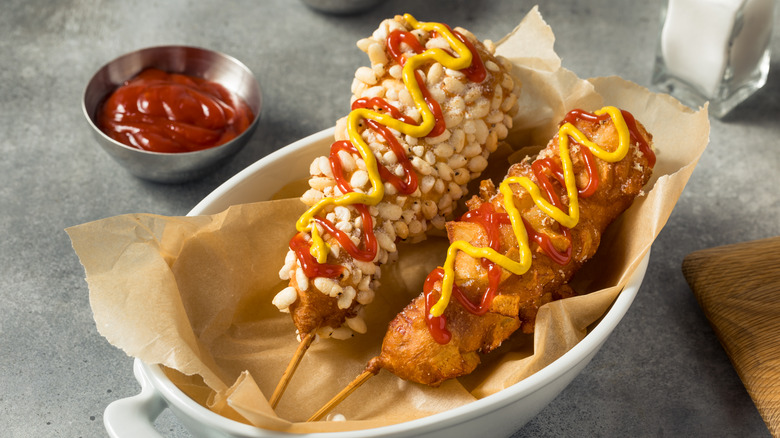 Korean-style corn dogs