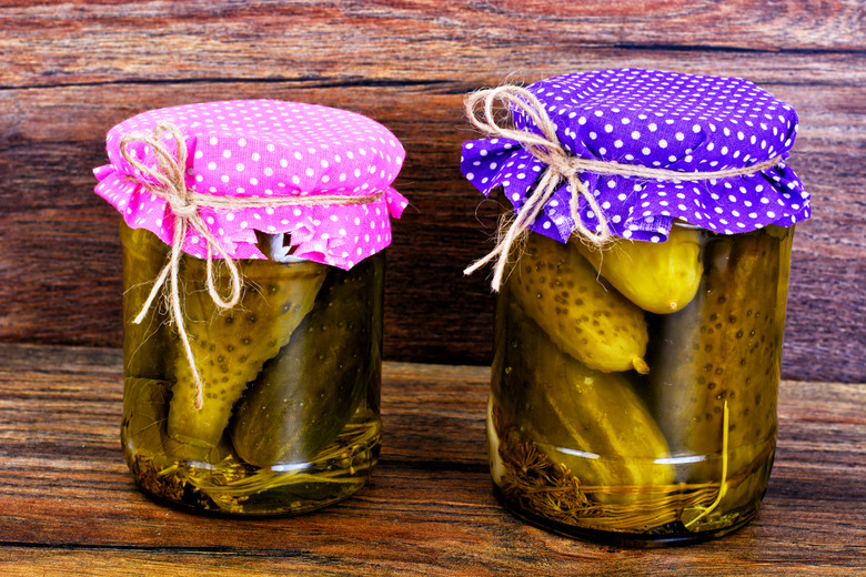 pickles in a jar