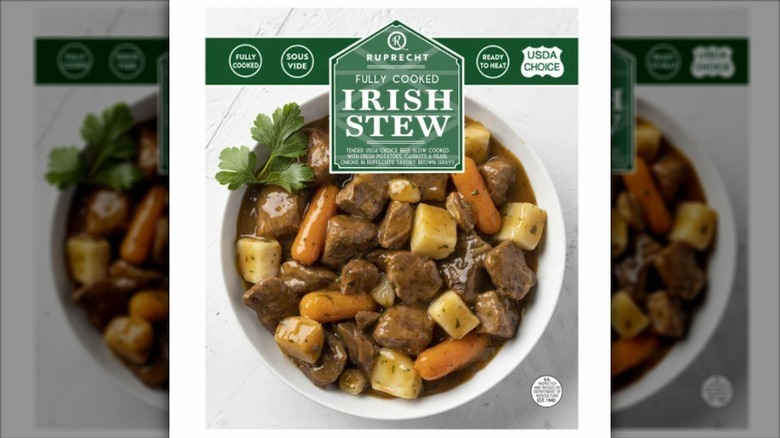 A box of Ruprecht Fully Cooked Irish Stew