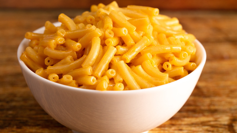 Bowl of macaroni and cheese
