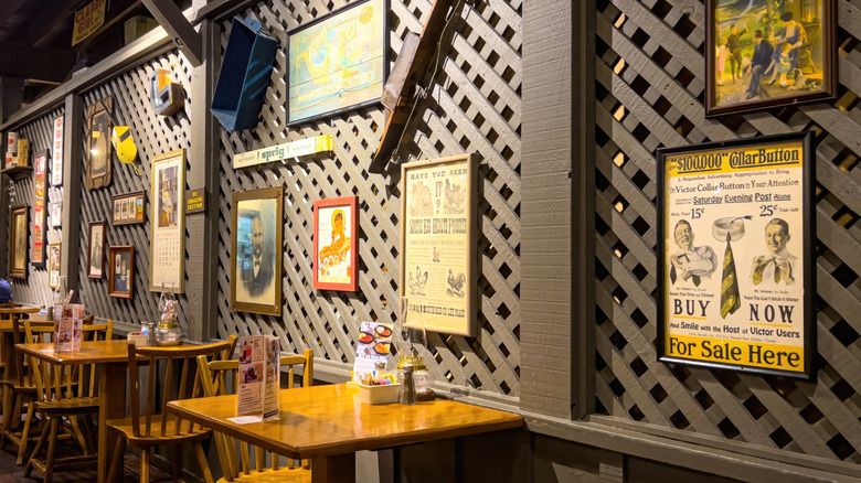 The iconic interior of a Cracker Barrel location