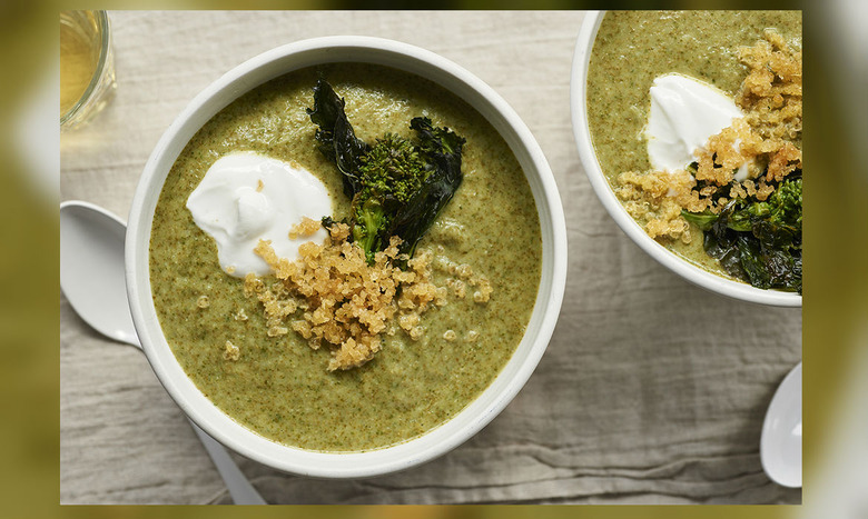 creamy broccoli soup quinoa