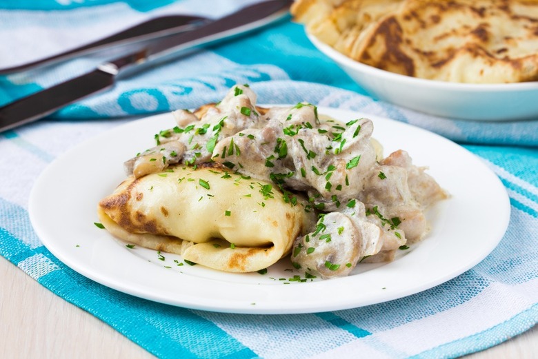 Crêpes Aux Champignons
