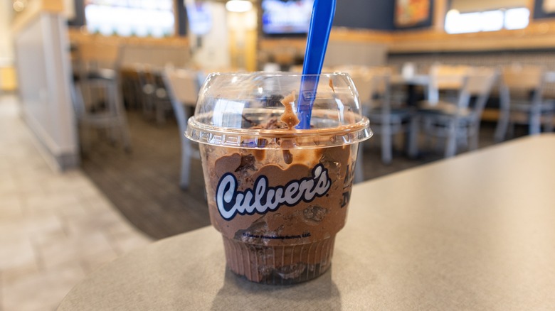 cup of chocolate custard