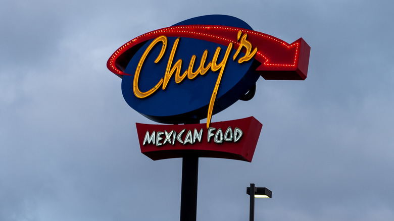 Chuy's Mexican Food sign