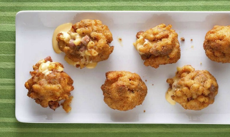 Deep-Fried Christmas Ham Mac and Cheese