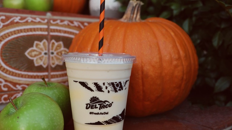 Del Taco milkshake with pumpkin
