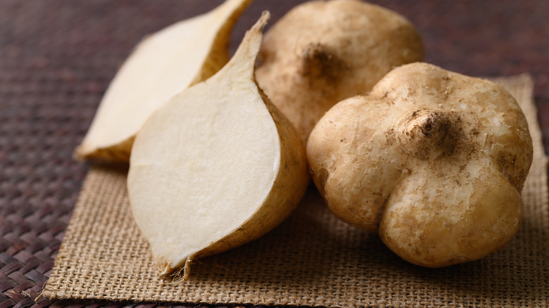 Sliced jicama